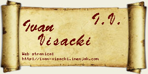 Ivan Višacki vizit kartica